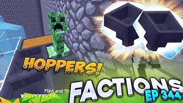 Minecraft Factions #344 - Lucky Hopper Raid! (Minecraft Raiding)
