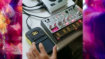 [Jam 2] Little dude (7yrs) jamming with Korg Volca Bass and Kaossilator 2