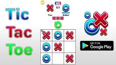 Tic Tac Toe 2 player games, tip toe 3d tic tac toe