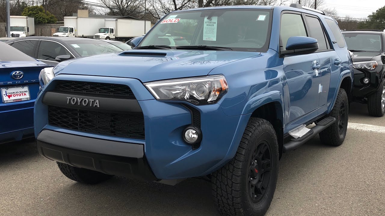 18 Toyota Trd Pro 4runner New Cavalry Blue Youtube