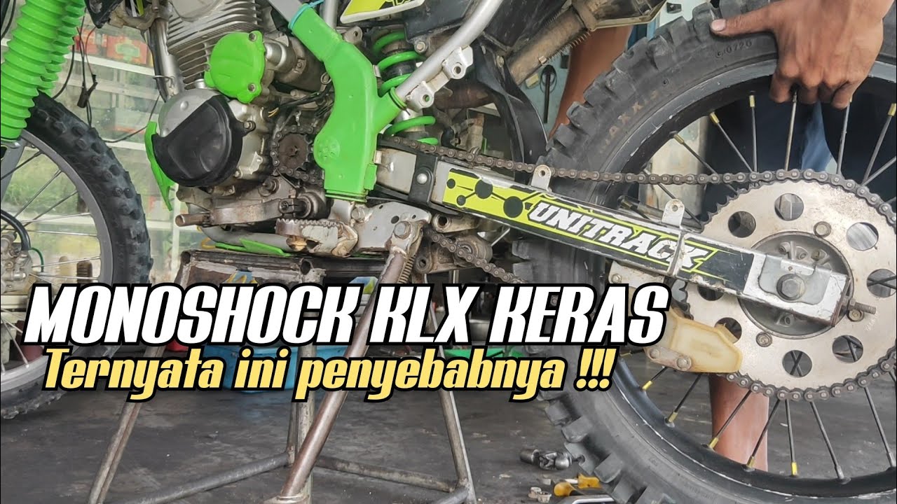cara atasi monoshock klx keras