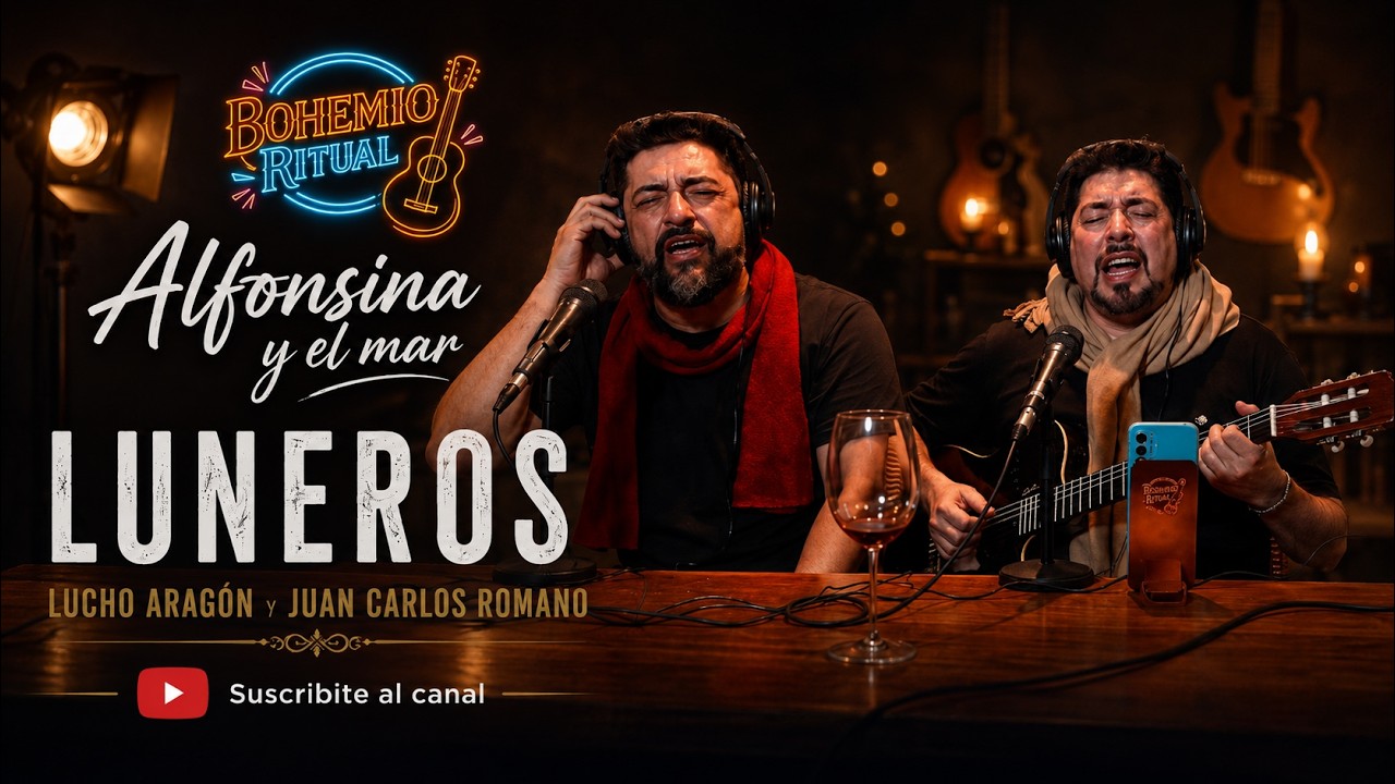“Alfonsina y el mar” – Luneros: Lucho Aragón y Juan Carlos Romano | En vivo