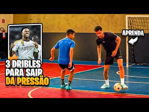 3 DRIBLES p/ SAIR da PRESSÃO NO FUTSAL! (dps desse vídeo ngm vai pegar vc)