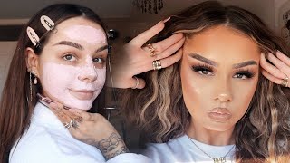 GLOWENTINE MAKEOVER | SKINCARE & MAKEUP AT HOME SELF CARE ROUTINE
