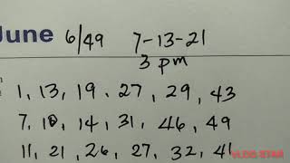 5/39 and 6/49 lucky numbers