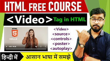 Video tag - html 5 tutorial in hindi - urdu | Complete Use in Hindi