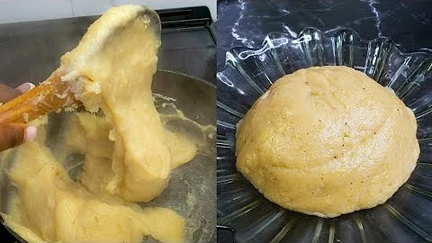 No Pounding Healthy Plantains and Potatoes Fufu with secret ingredients no one ever shows you!