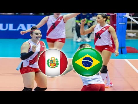 PERU VS BRASIL EN VIVO - SUDAMERICANO DE VOLEY FEMENINO - BRASIL 2023