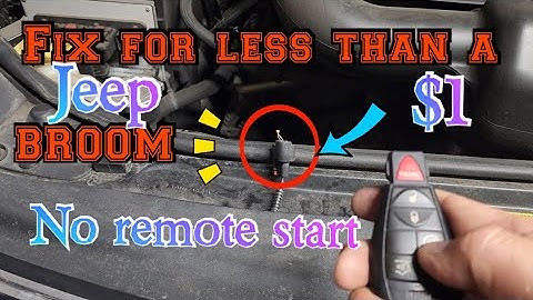 Jeep Grand Cherokee Dodge Ram Chrysler 300 Hood Ajar remote start doesn