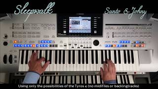 Sleepwalk - Santo & Johnny - Keyboard cover Yamaha Tyros 4 chords