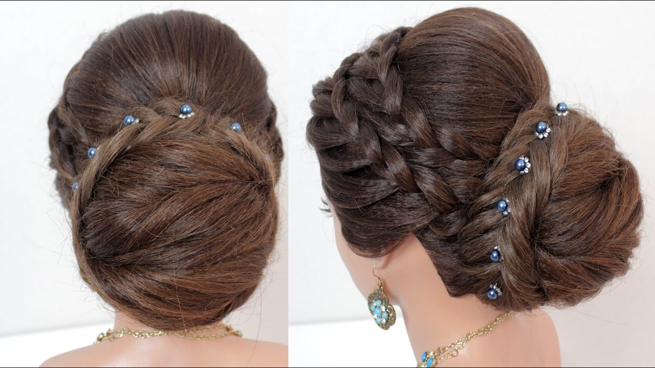 New Hairstyle For Long Hair. Beautiful Bridal Prom Updo