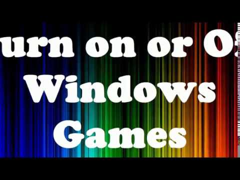 How Do I Turn On Games In Windows 7