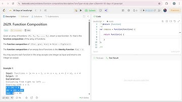 Day 8 of My 30 Days of JavaScript Challenge — LeetCode 2629 Function Composition 🧠