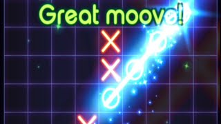 Tic Tac Toe Glow Android,iOS Gameplay Level 4-7 | #tictactoe #tictactoegame screenshot 4