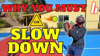 3 Key Tips To Slowing The Ball Down | Briones Pickleball