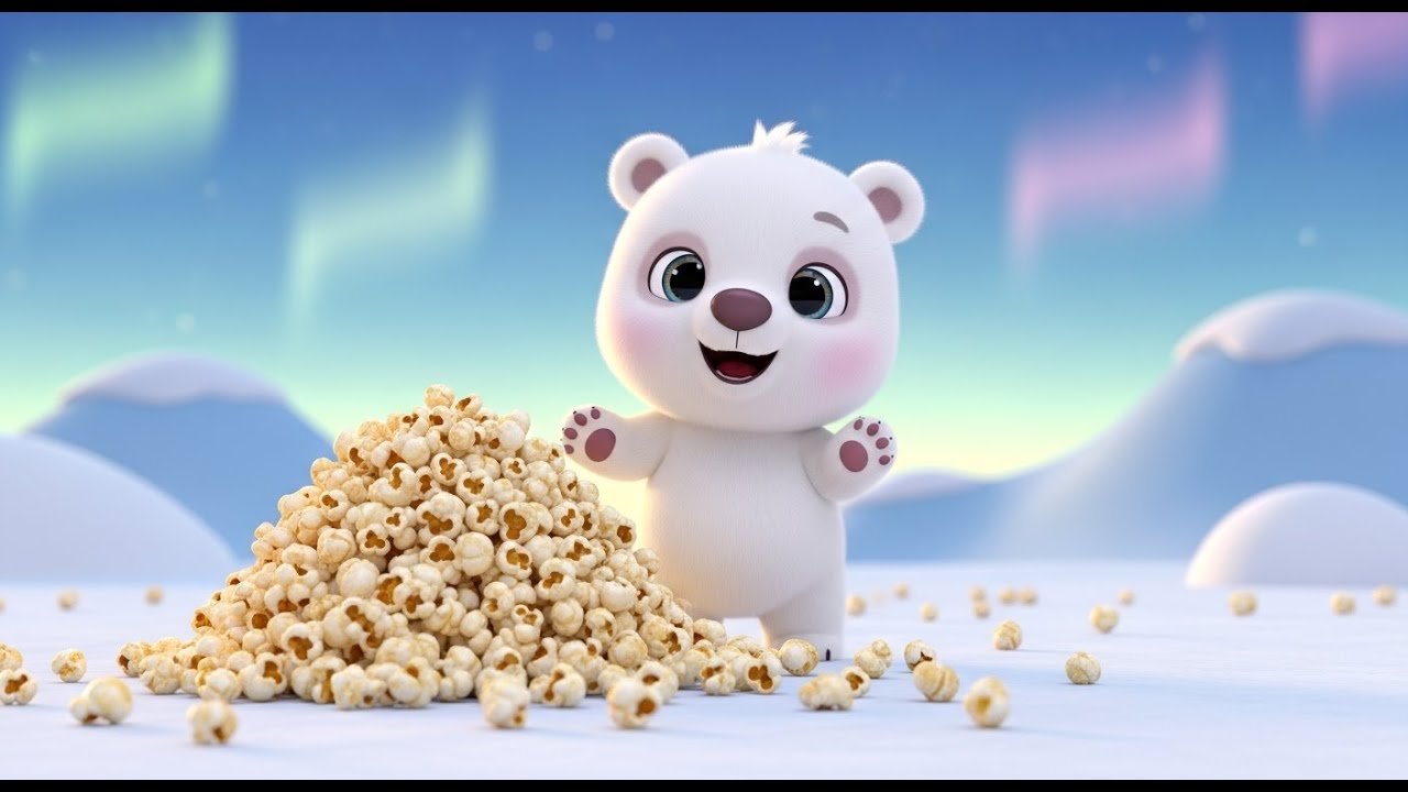 The Polar Bear Who Counted Popcorn | Popular Nursery Rhymes and Kids ...