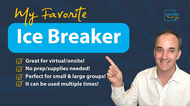 My Favorite Ice Breaker! (Perfect for Onsite/Virtual Meetings)