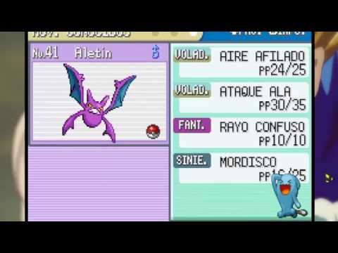 como evolucionar un Golbat a un Crobat (pokémon verde hoja y rojo fuego)