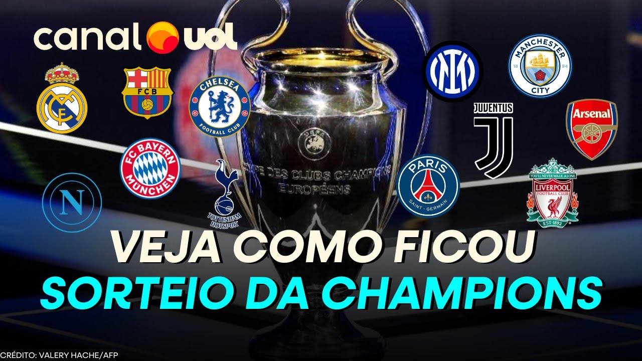 SORTEIO DA CHAMPIONS LEAGUE: PSG TEM CAMINHO DA MORTE, REAL MADRID CRUZA EUROPA E MAIS! VEJA JOGOS