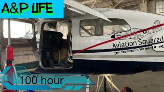 Cessna 210.  100 hour inspection fun finds.  Day in the life A\&P mechanic