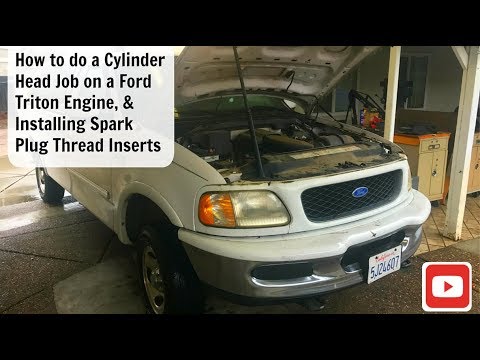 ford f150 4 6 triton cylinder head job engine replacement spark plug inserts Engine Diagram 1999 Ford F150 46 Tritan