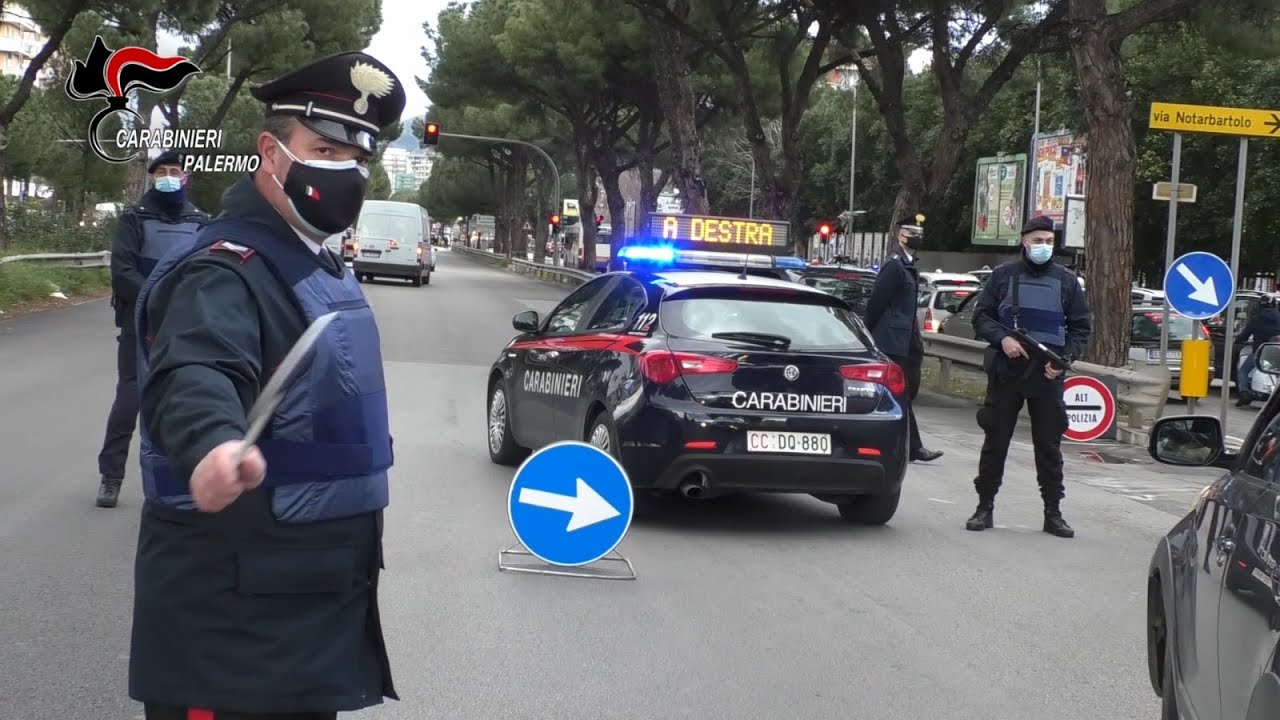 Maxi posto di blocco a Palermo: controlli anti Covid in Viale Regione | VIDEO