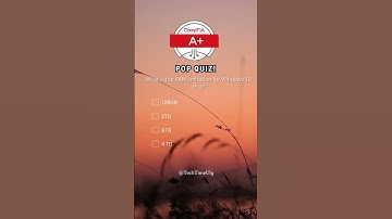 CompTIA A+ 1102 Pop Quiz Part 1 #comptia #comptiaa #computer
