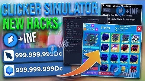 Clicker Simulator Script 2022 | Infinite Money | Unlimited Pet | Roblox Hack GUI | Updated Working