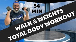 Walk & Weights with Dumbbells | Strength, Sculpt & Tone Your Total Body | 54 minutes! screenshot 1