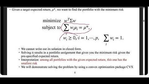 STAT 4051 Fall 2025: Quadratic Optimization with Markowitz’s Portfolio 