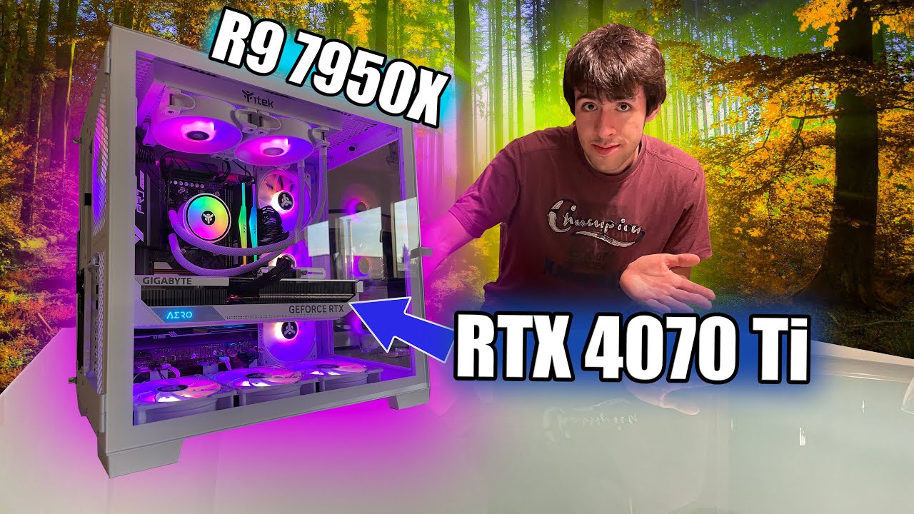 The Ultimate AM5 RTX 4070 Ti PC Build! /w Gaming Benchmarks | All White ...