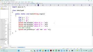 6 java full stack Data Types (Char data type) 24 03 2023