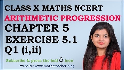 Chapter 5 Arithmetic Progression Ex 5.1 Q1(i,ii) Class 10 Maths