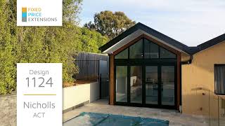 Home Office/Pool House Extension Walkthrough (Nicholls; Design 1124)