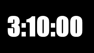 3 HOUR 10 MINUTE TIMER • 190 MINUTE COUNTDOWN TIMER ⏰ LOUD ALARM ⏰