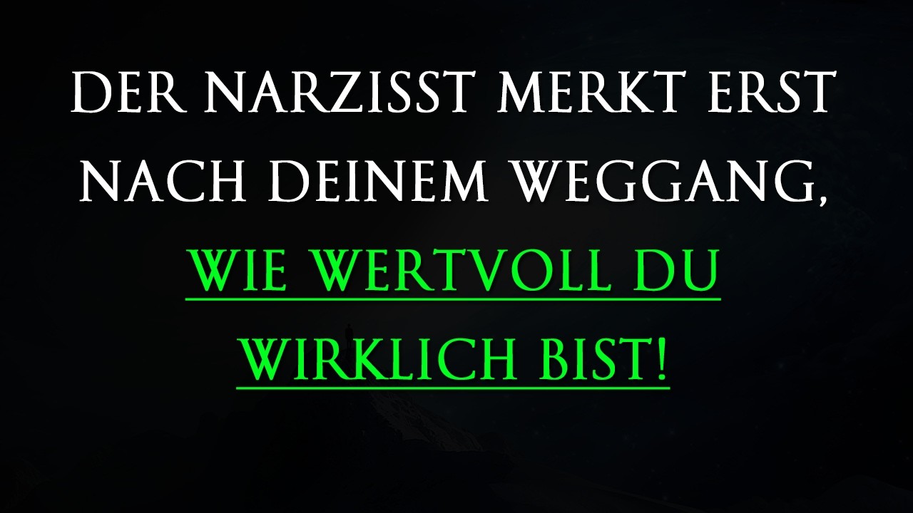 Der Narzisst hat dich unterschätzt – jetzt erkennt er deinen wahren Wert! | Narzissmus