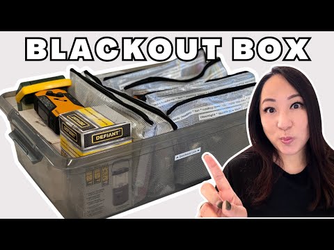 How to Organize a Blackout Box