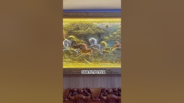 Bức tranh Mã Đáo Thành Công 1m55x2m55 tại nhà anh khách ở Hải Phòng