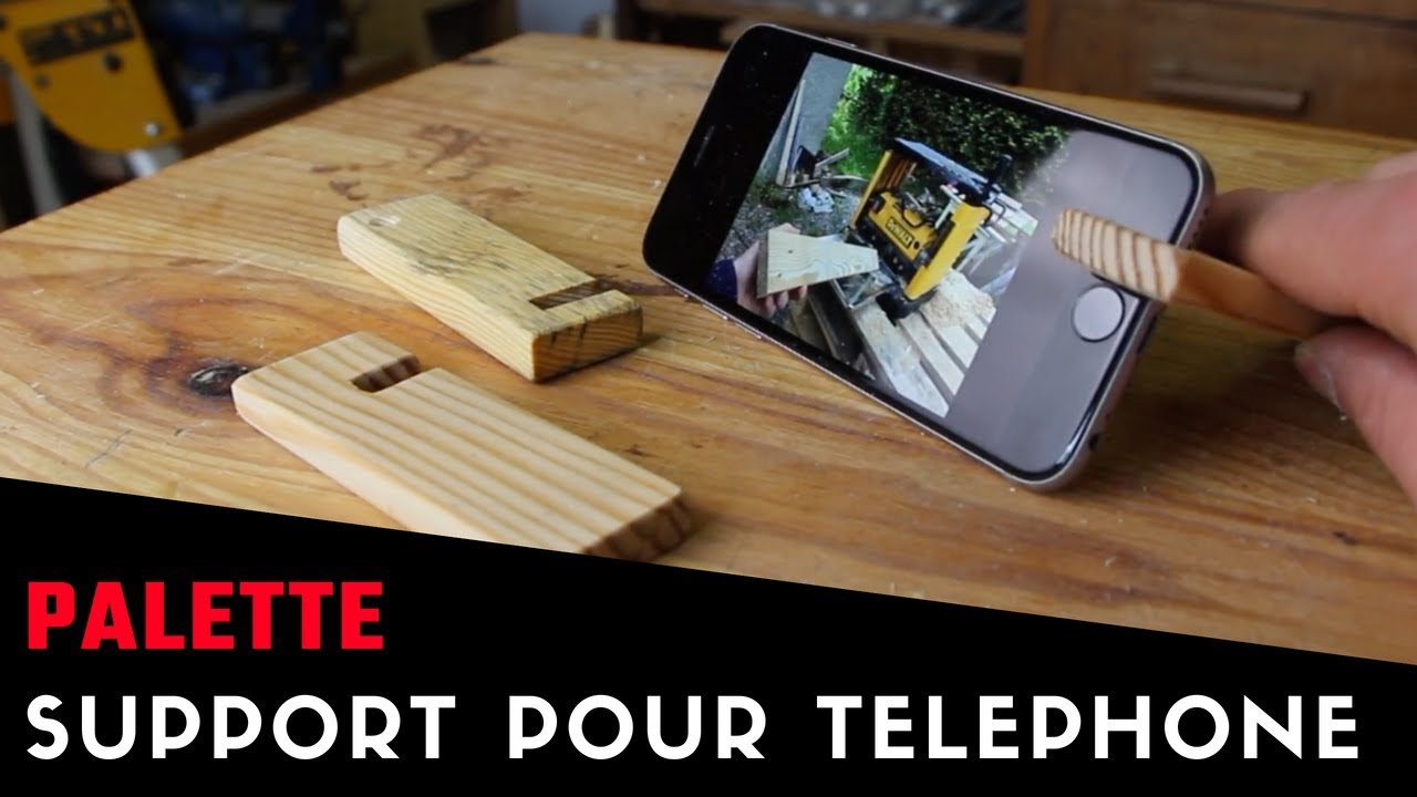 Support Téléphone En Bois Style Guitare - Déco Bureau Créative, Angle Fixe, Idéal Pour Vidéos & Appels