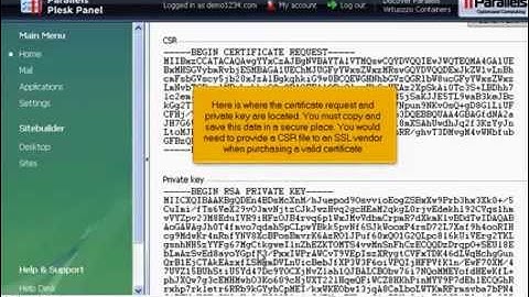 Cài Đặt Chứng Thực SSL ( PLESK 9 )