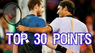Roger Federer vs Andy Murray - Top 30 Exhibition Points ● Match for Africa screenshot 1