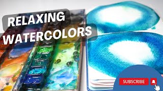 Art for Stress Relief - Figure 8 Watercolor Meditation - ASMR