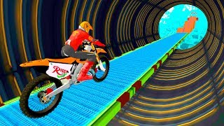 Super Biker Sky Track Rider Game - Dirt Motor Bike Racing Games screenshot 3