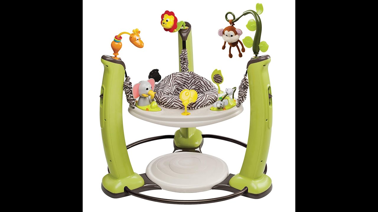 Jumperoo Ghế nhún nhạc đèn Evenflo Exersaucer Jungle Quest Activity