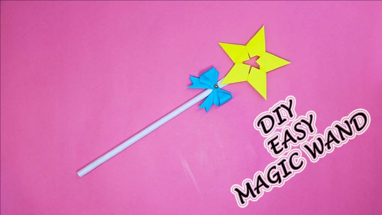 How to make a paper magic Wand / magic stick | Origami magic star for kids | DIY