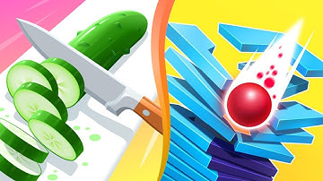 Perfect Slices Vs Stack Ball in All Levels iOS,Android Gameplay Walkthrough New Update Game MCP8DW