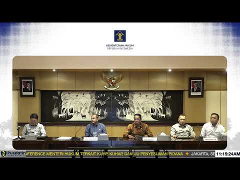 Press Conference Menteri Hukum terkait KUHP, KUHAP, dan UU Penyesuaian Pidana