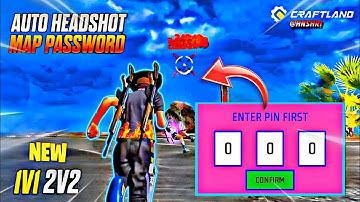 1V1 2V2 New Headshot craftland map code | Free Fire only headshot craftland map by HN SHRI#craftland
