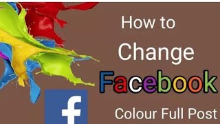 How to change colour on fb status,comment,post,etc screenshot 5