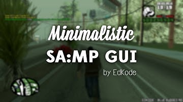 Minimalistic SA:MP GUI